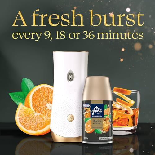 Glade Automatic Spray Starter Kit, Bourbon & Citrus Scent, 1 Holder + 3 Refills (6.2 oz Each), Adjustable Freshness - image 5