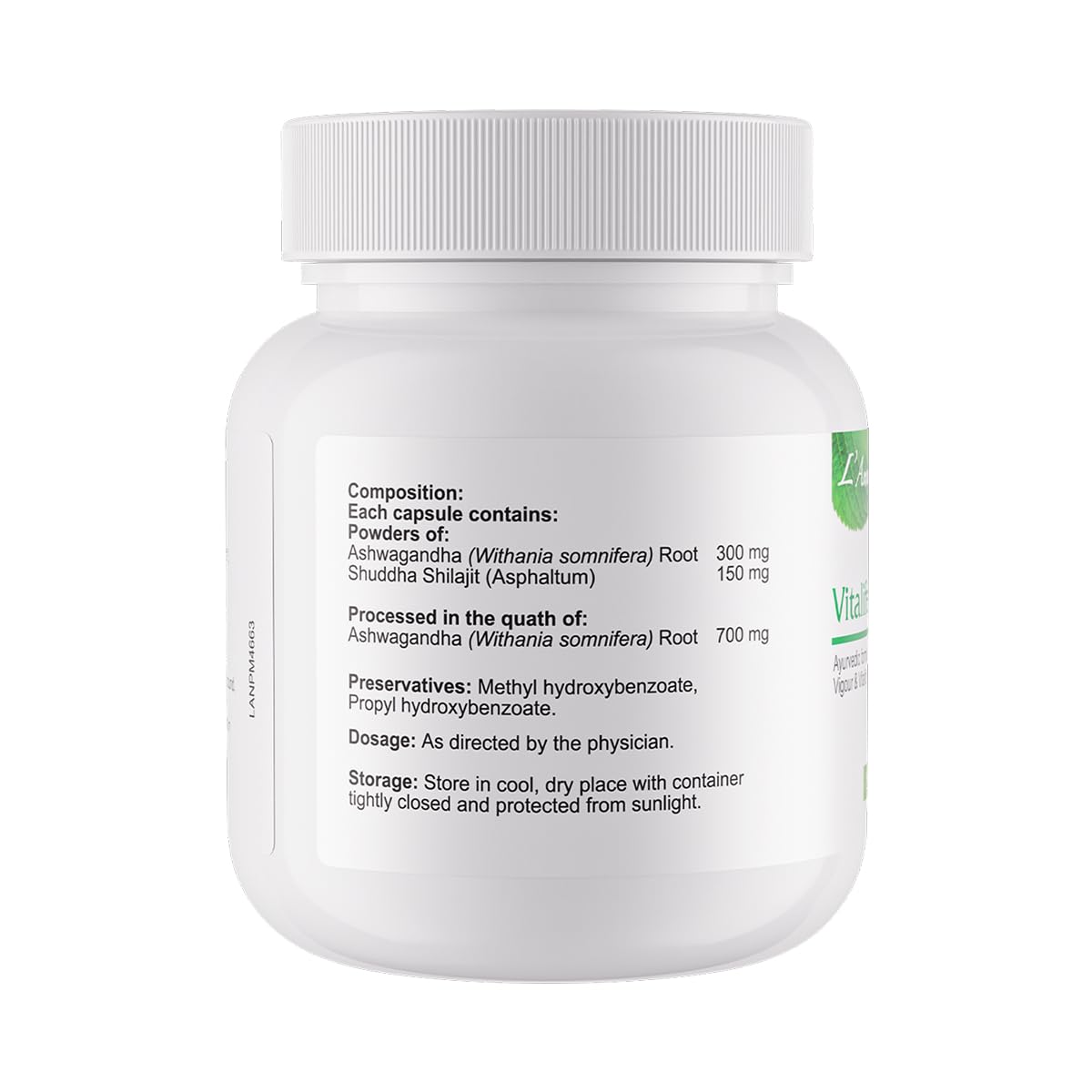 L’Amar Vitalife Capsules for enhancement of Vigour, Vitality & Stamina| Ayurvedic Herbal Formula with herbs known for Improving Energy & Wellness | Male and FemaleWellness & Stress Support Supplement | 30 Tablets (Pack of 3) — Amazon image 8