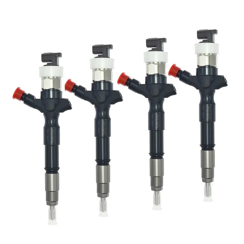 Hsugftmz 23670-0L010 (4Pcs) 4Pcs 2Kd-Ftv Fuel Injector 23670-0L010 23670-0L070 Diesel Injection For V2.5 D4d(23670-0L010 (4Pcs))