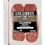 COLUMBUS Spicy Italian Sliced Calabrese Salame, Package of Salami Deli Meat for Sandwiches, Charcuterie Boards, and Snacks, 10 Oz