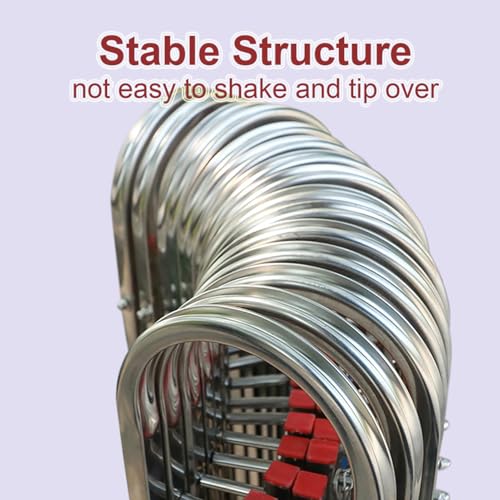 FWTXZTER Expandable Metalltor 5m Breite, Klappbares Einfahrtstor, Mobile Sicherheitsbarriere mit Rollen Outdoor Faltzaun Schwere Transportabsperrung Rollgitter für Grundstücksschutz (Farbig, 1.1×5M)