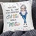 Gifts Ideas for Mom, Move All Other Job Title Being A Mother, Personalized Square Pillow, Gifts for Mommy Parents from Children Kids, Double Sided Sofa Couch Cushion, Gifts for Birthday