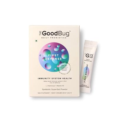 The Good Bug First Defense SuperGut Powder for Healthy Digestion | Immunity Booster Pre & Probiotic Supplement for Men &