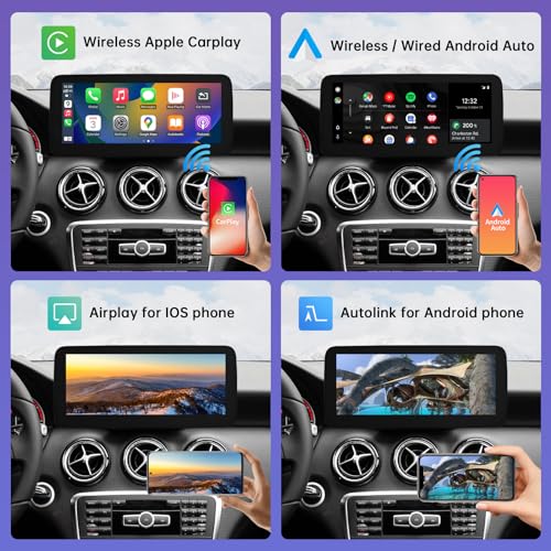 Pantalla CarPlay 10.25" Road Top para Mercedes-Benz CLA GLA 2013-15 miniatura 4