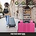 Kenneth Cole REACTION Out of Bounds Lightweight Hardshell 4-Wheel Spinner Luggage, Magenta, 2-Piece Set (20