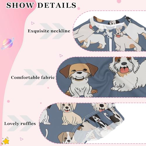 Girls One Piece Swimsuits with UPF 50+ Sun Protection Long Sleeve Swimsuit 3-12 Years4