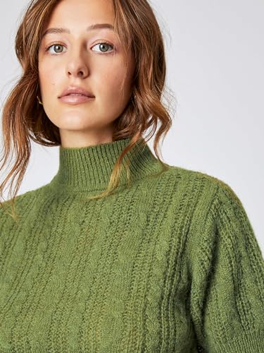 CIDER Wool-Blend Texture High Neck Sweater3