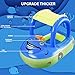 Baby Pool Float with UPF 50+ Canopy Car Shaped Inflatable Baby Swim Float with Sunshade Safty Seat Baby Swimming Float for Infant Toddler Kids for Age of 6-36 Months
