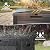 DWVO Louvered Large Deck Box, 35 Gallon Resin Outdoor Storage Box w/Lockable Lid and Side Handles for Patio Furniture, Garden Tools and Pool Supplies,Waterproof and UV Resistant, Black