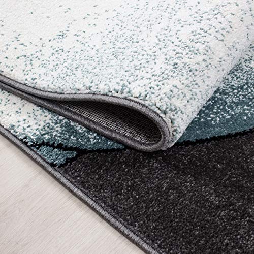 Kindertapijt Korte stapel Olifant Mama Ontwerp Kinderkamer Babykamer Speelkamer 11 mm poolhoogte Zacht Rechthoekig Rond Lopers Blauw, Groote:80x150 cm - Afbeelding 4