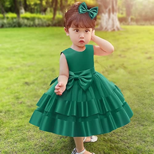 3M-6T Baby Girl Ruffle Lace Backless Pageant Dress Toddler Tutu Gown Flower Tulle Party Dresses4