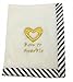 Bacati Love Unisex Born to Sparkle Embroidered Plush Blanket, Black/Gold
