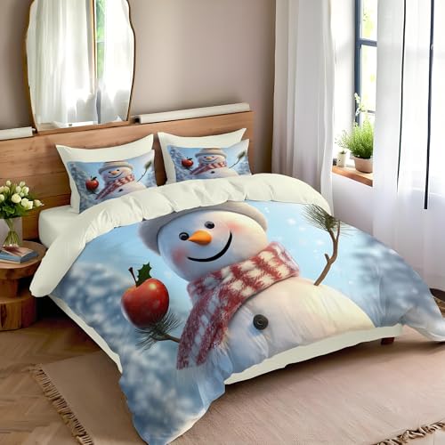 Housse de couette 240x260cm imprimé 3D avec fermeture éclair invisible
