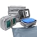 Compression Packing Cubes Travel 6 Set Luggage Organizers w/Wrinkle-Guard (Granite Gray)