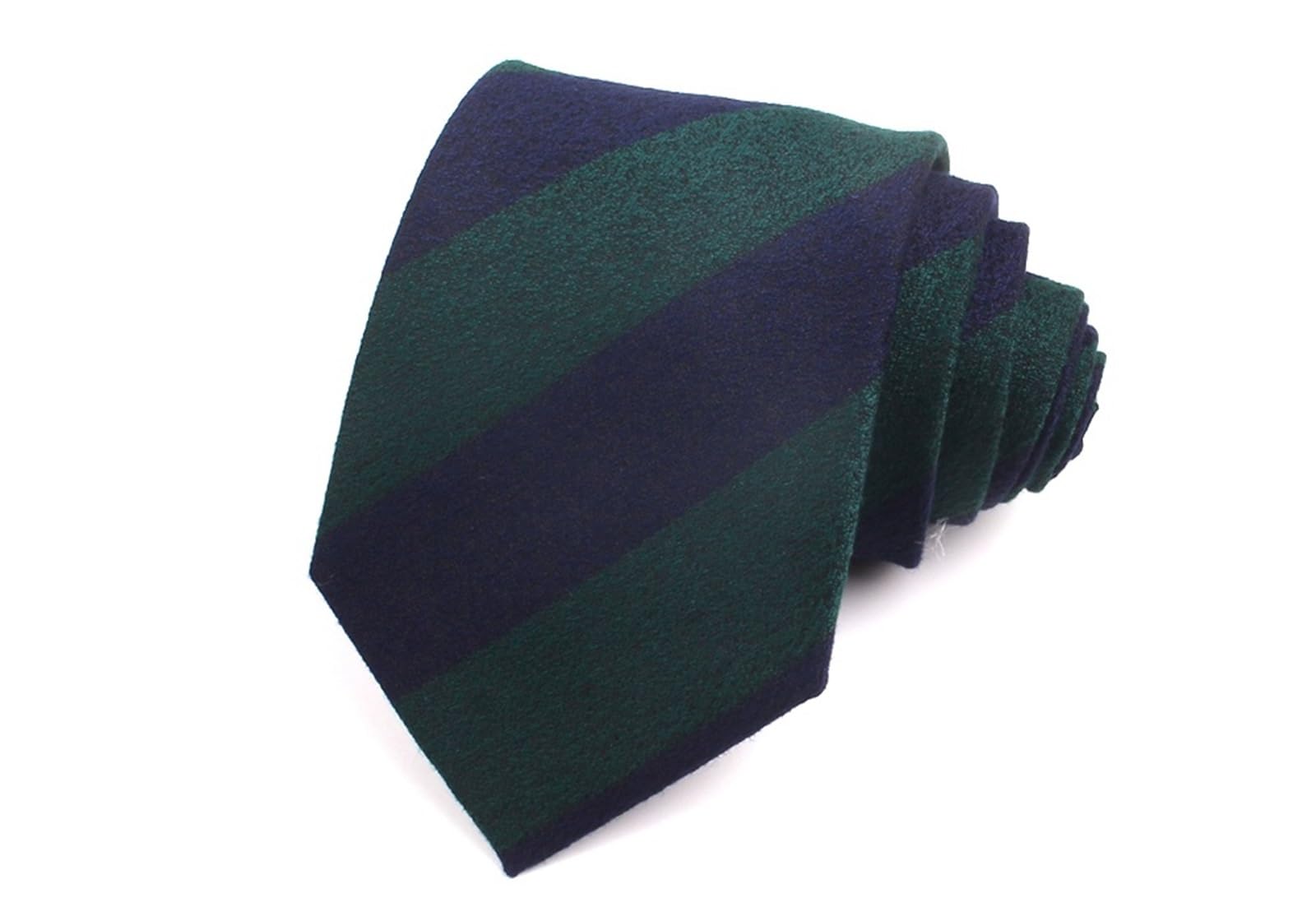BDXMKS Ties for Men Blackish Green Ties For Men Women Cotton Plaid Necktie For Wedding Business Classic Suits Check Tie Slim Stripe Necktie Gravatas(LD42602)