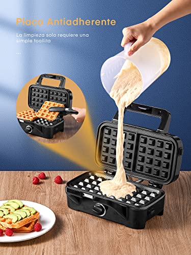 Plancha Grill 3 en 1, 1200W - Control de Temperatura - Manija Cold Touch