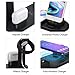 Wireless Charger for Airpods Pro, Aufixy 4 in 1 Wireless Charging Station with Apple Watch Stand and QC 3.0 Adapter for iWatch 5/4/3/2/1, Airpods 3/2/1, iPhone 11/11 Pro Max/XR/XS Max/XS/X/8/8P Black