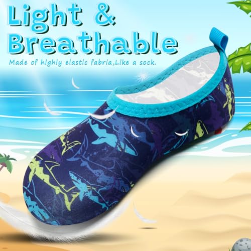 Image of VIFUUR Kids Water Shoes Girls Boys Quick Dry Aqua Socks for Beach Swim Outdoor Sports