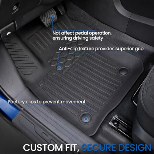 Image of Floor Mats for Nissan Kicks S SV SR 2025-2026, with Cargo Mat