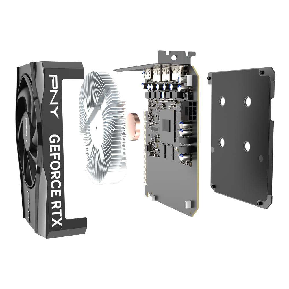 PNY Nvidia Geforce Rtx 5060 8 GB GDDR7 karta graficzna 3840 rdzenie Cuda 2280 MHz Cor