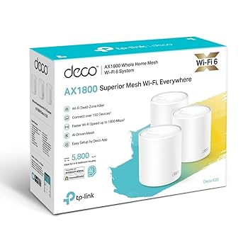TP-Link Deco X20 2台セット Wi-Fi 6 Amazon.com: TP-Link Deco X20 AX1800 Whole Home Mesh Wi-Fi 6