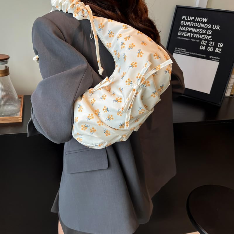 Purse Shoulder Bag Nylon Clutch Handbag Underarm Dumpling Bag for Women3