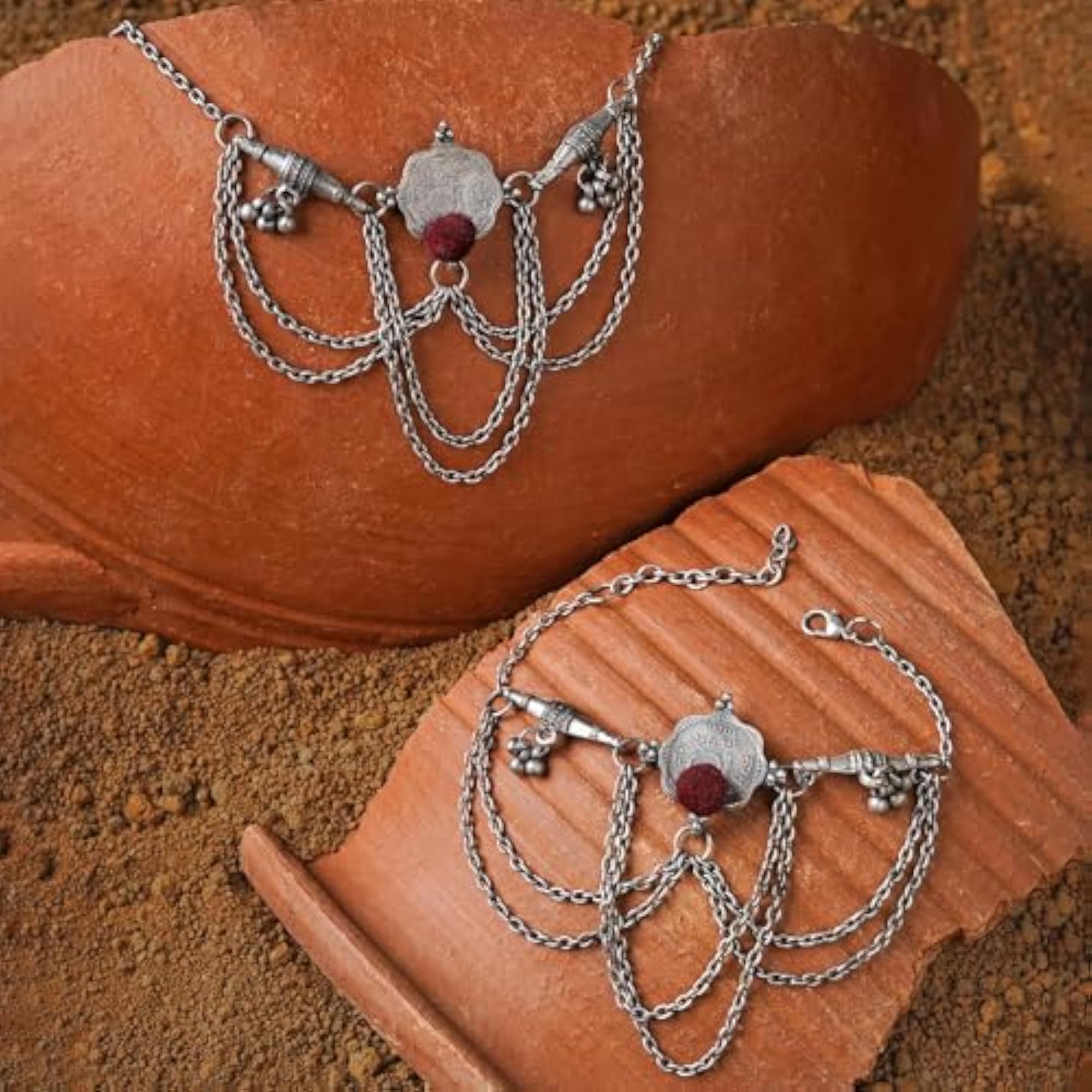 Pashana Coin Anklet, Elegant Design