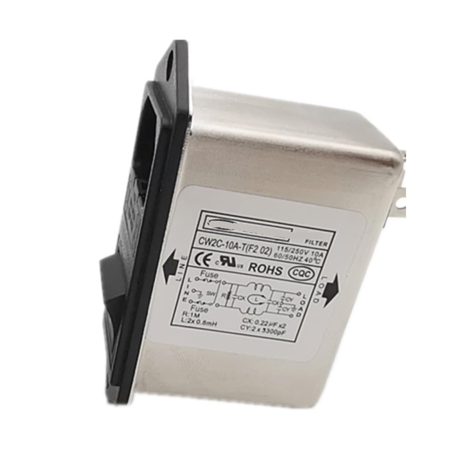 0P7BR328B CW2C-6A/10A-T F2 02 Double Insurance Switch Socket Power Filter Anti-Interference(CW2C-10A-T F2 02 10A)