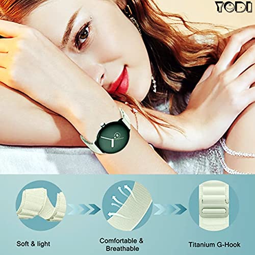 Image of YODI Nylon G-Hook Watch Strap Band for Redmi Watch 5 Lite Smartwatch Only Straps Accessories for Men and Women (ALPINE-STARLIGHT)