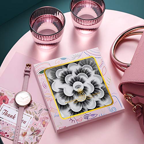 Dysilk Lahes Fake Eyelashes - 5/10 Pairs False Lashes Eyelash Extension Kit #TOP3