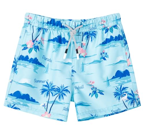 Image of SURF CUZ Surfcuz Little Boys Swim Trunks UPF 50+ Toddler Beach Shorts Swimsuit Kids Quick Dry Swimwear