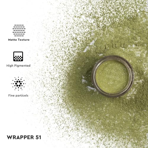 Image of C2P Pro Eyeshadow Pigment for Eye Makeup - 2g | Long-Lasting and Highly Pigmented Loose Precious Pigments with Metallic Effect | Cosmetics for Women and Girls,Wrapper 51, 2 Grams