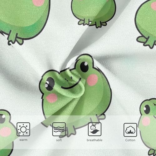 Cute Green Cartoon Frogs Little Girl Panties Toddler Underwear Floral Cotton Print Briefs Kids Undies 2t3
