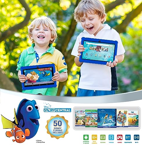 Contixo FBA-V8-2 DARK BLUE Kids Tablet V8, 7-Inch Hd, Ages 3-7, Toddler Tablet With Camera, Parental Control - Android 11, 16Gb, Wifi, Learning Tablet For Children, 50+ Disney Storybooks Apps And Kid-Proof Case thumb #1