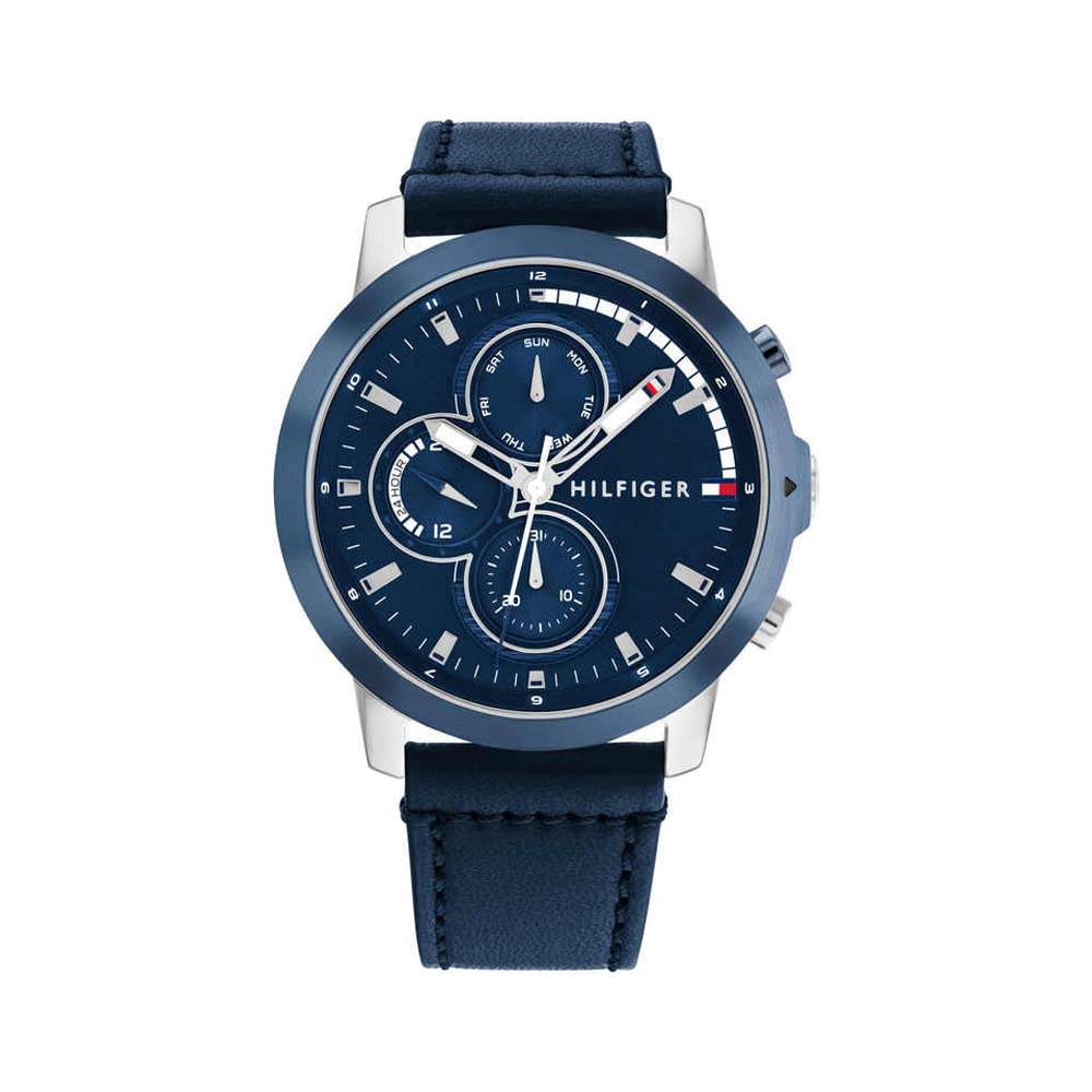 Men Navy Dial Analog Watch