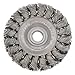 Twist Wire Wheel Wire Brush, Threaded Arbor