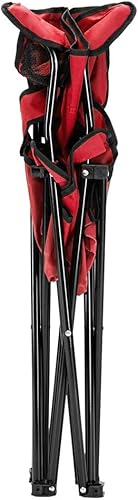 Miniatura 6 de Sillas de campamento resistentes, silla de campamento plegable portátil de gran tamaño con 1 portavasos para interiores o exteriores, soporta