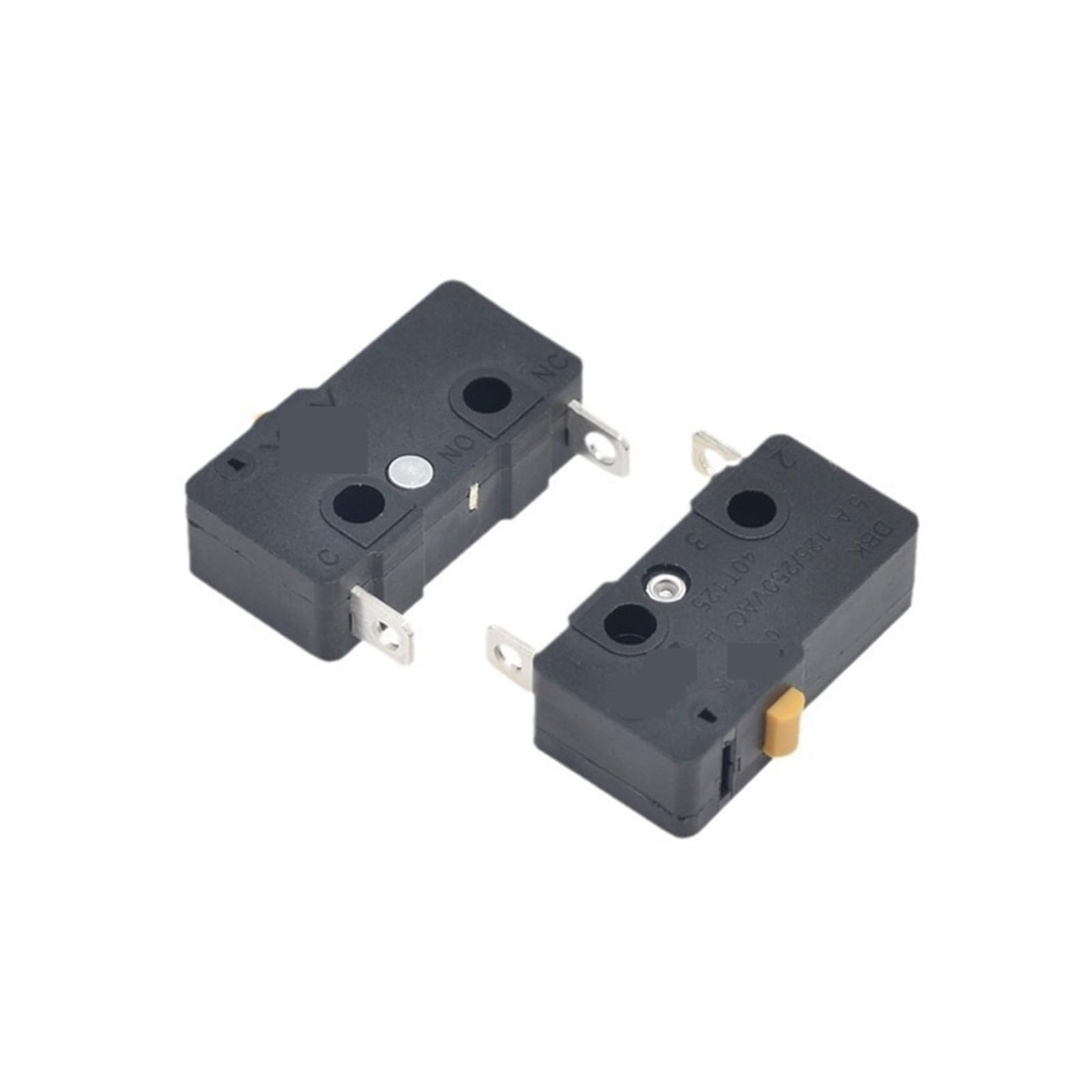 Micro-interrupteur 5A normalement fermé à 2 broches de type fil de soudage sans levier