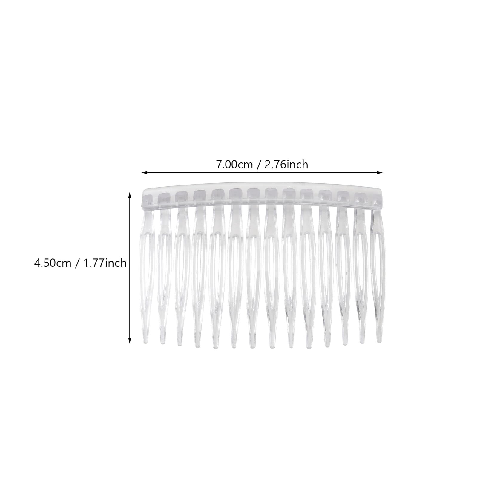 Pettinino Sposa per Chioma Trasparente, 10 Pezzi Abs, Elegante