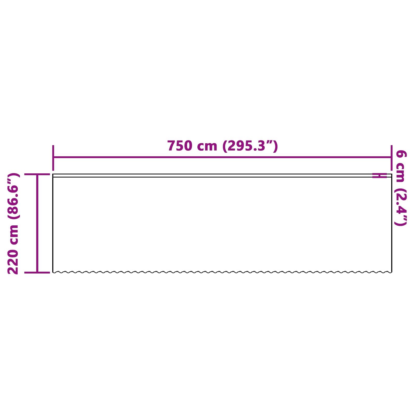 Cortina de encaje con cortinas florales blancas 220 x 750 cm poliéster para salón, dormitorio, habitación infantil con protección visual y filtro de luz