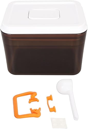 TOPINCN Recipiente de almacenamiento de alimentos, recipientes de almacenamiento de cocina ABS para despensa con tapa para harina, azúcar y arroz