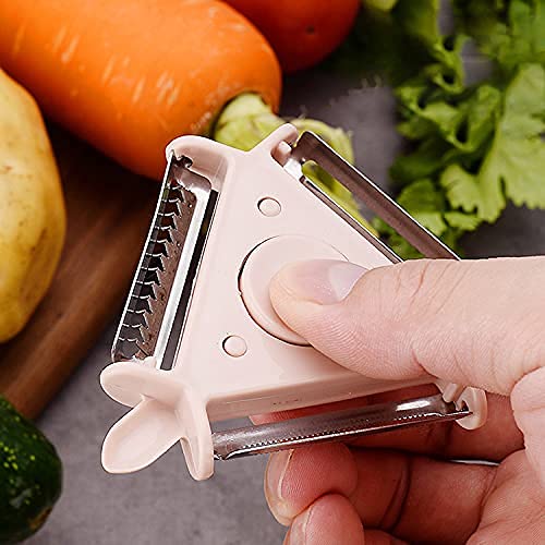 Dravya sales® Cheese Grater and Shredder 3 in 1 Manual Round Mandoline
