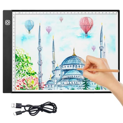 AUAUY Leuchtplatte Light Pad A4 (335 * 235mm) Leuchttisch...