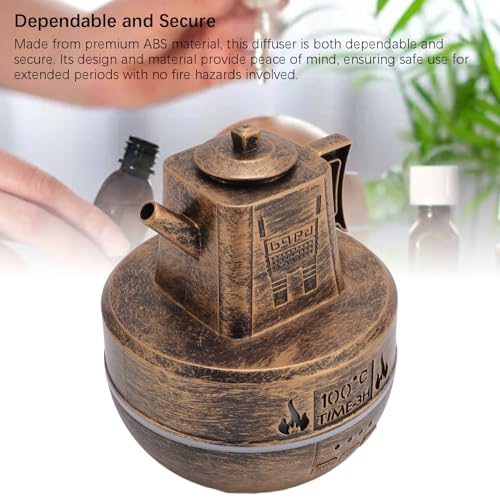 Difusor aromático eléctrico con tanque 140ml diseño tetera ABS miniatura 7