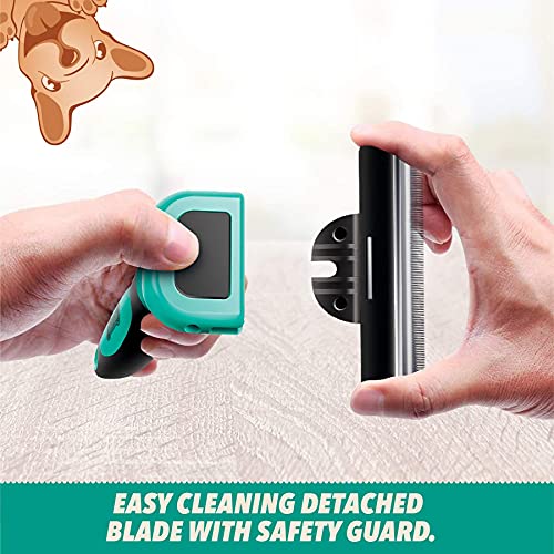 Ruff 'n Ruffus Deshedding Brush + Free Bonus Nail Clippers | Reduces Shedding by up to 95% | Pet Brush for All Breeds… - Image 6