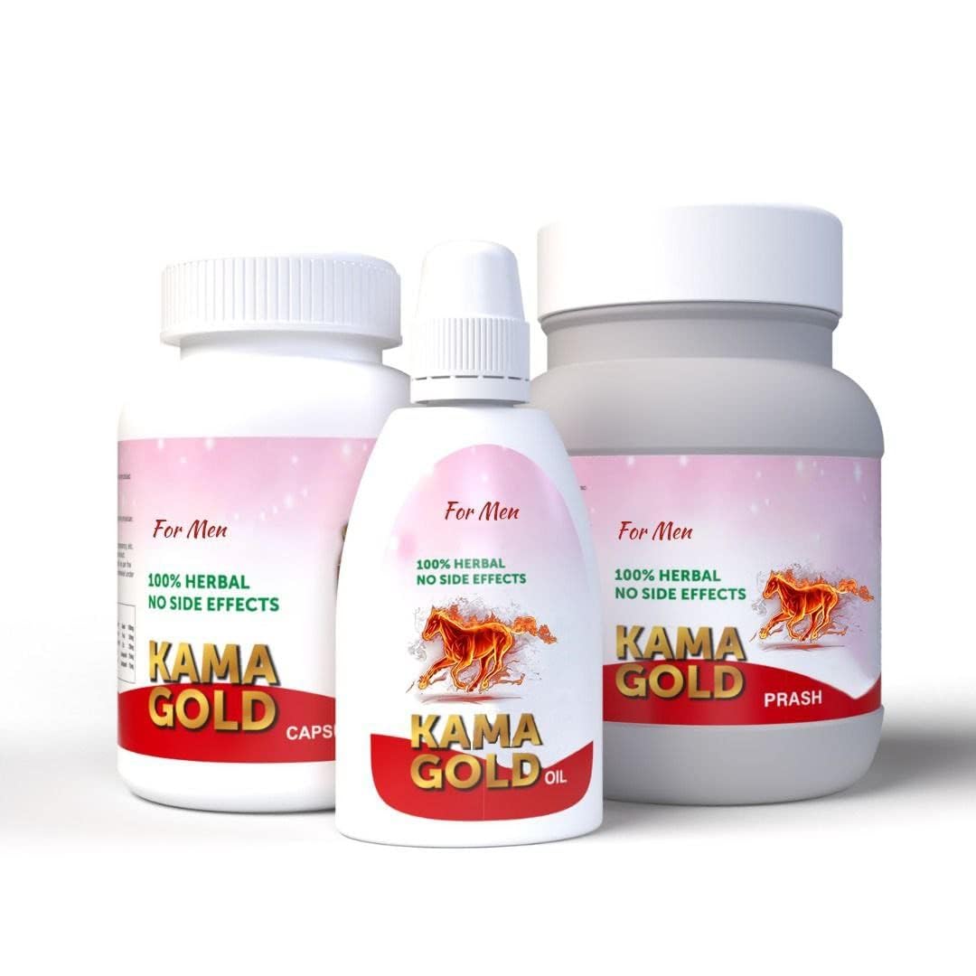 Sogo Kama Gold Capsules, Oil & Prash For Men