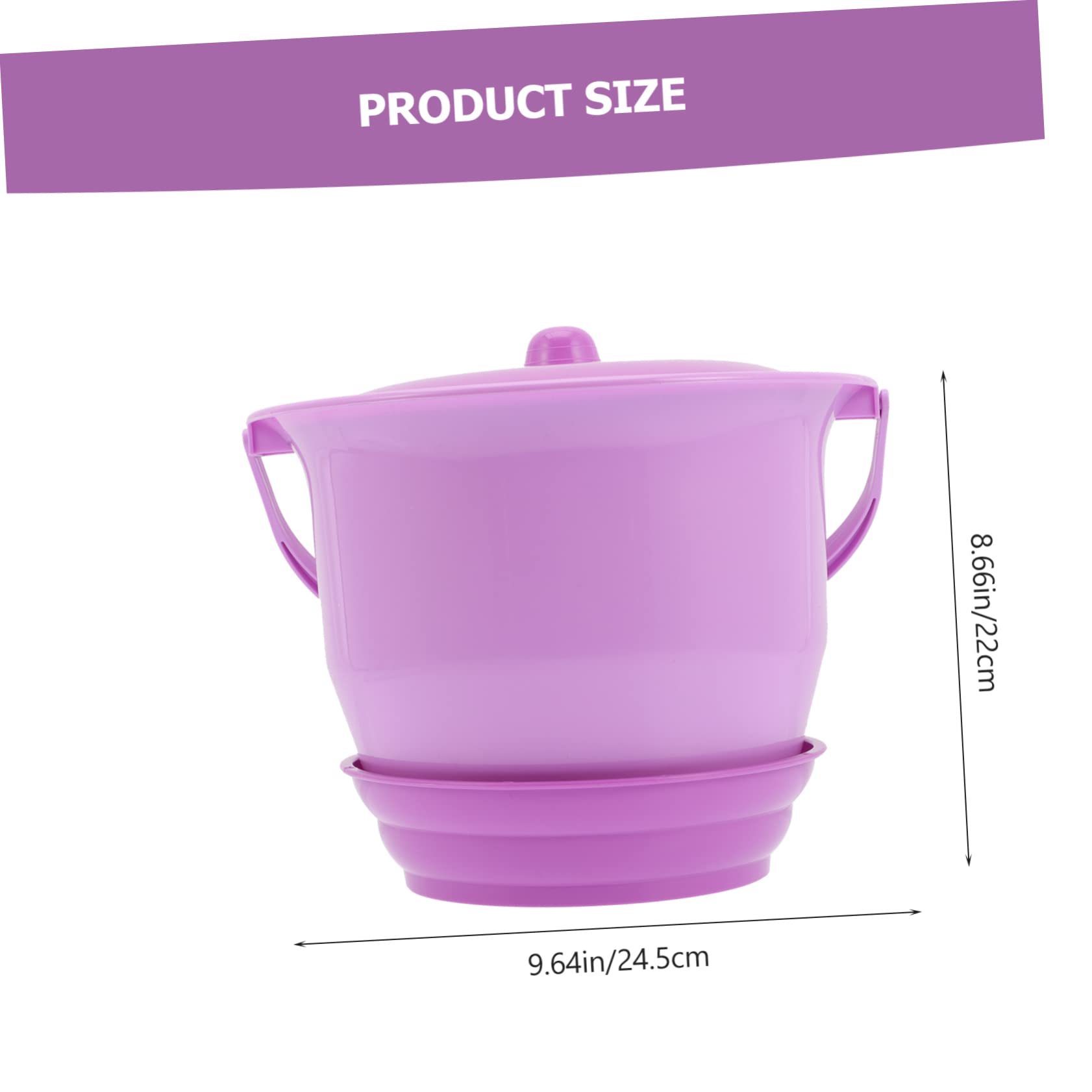OHPHCALL Elderly Plastic Urinal Toilet Portable Boys and Girls Potty Training Seat Non-Slip Bottom Sturdy and Odor- Cover Random Color