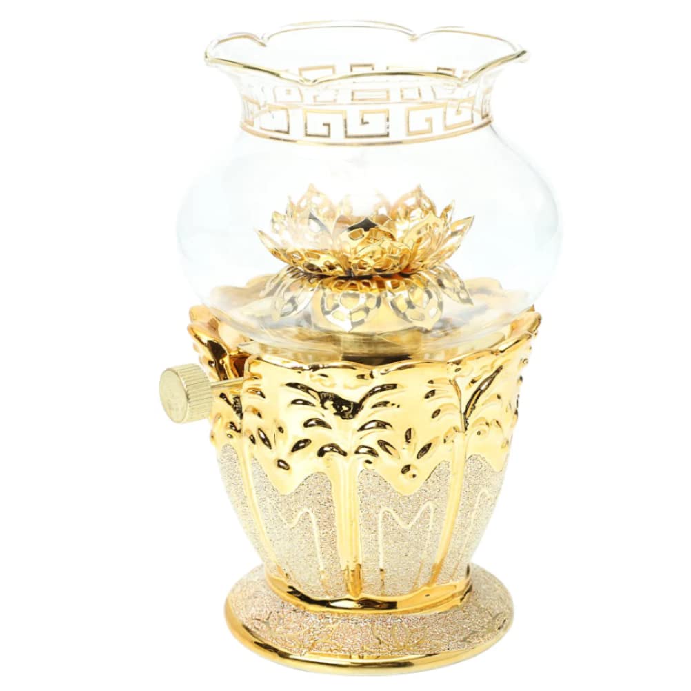 Kerosene lamp, Buddhist Worship Table Lamp Vintage Holder Prayer Faith Supply Things for Home Temple Decoration