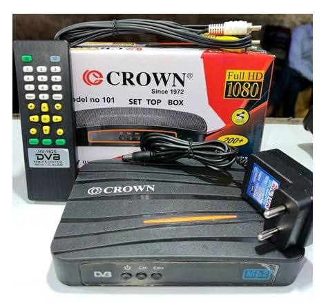 Image of Generic Free Dish Set Top Box DTH MPEG4 Technology Full HD 1080p Satellite Receiver, Free to Air with Cable and Remote (1972 101)