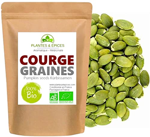 Graines de Courge Naturelles et sans sel - Sachet Fraîcheur Hermétique Refermable (250g)